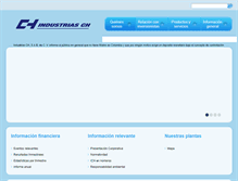 Tablet Screenshot of industriasch.com.mx